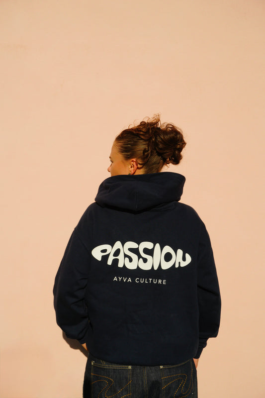 Navy Blue Hoodie Frauen