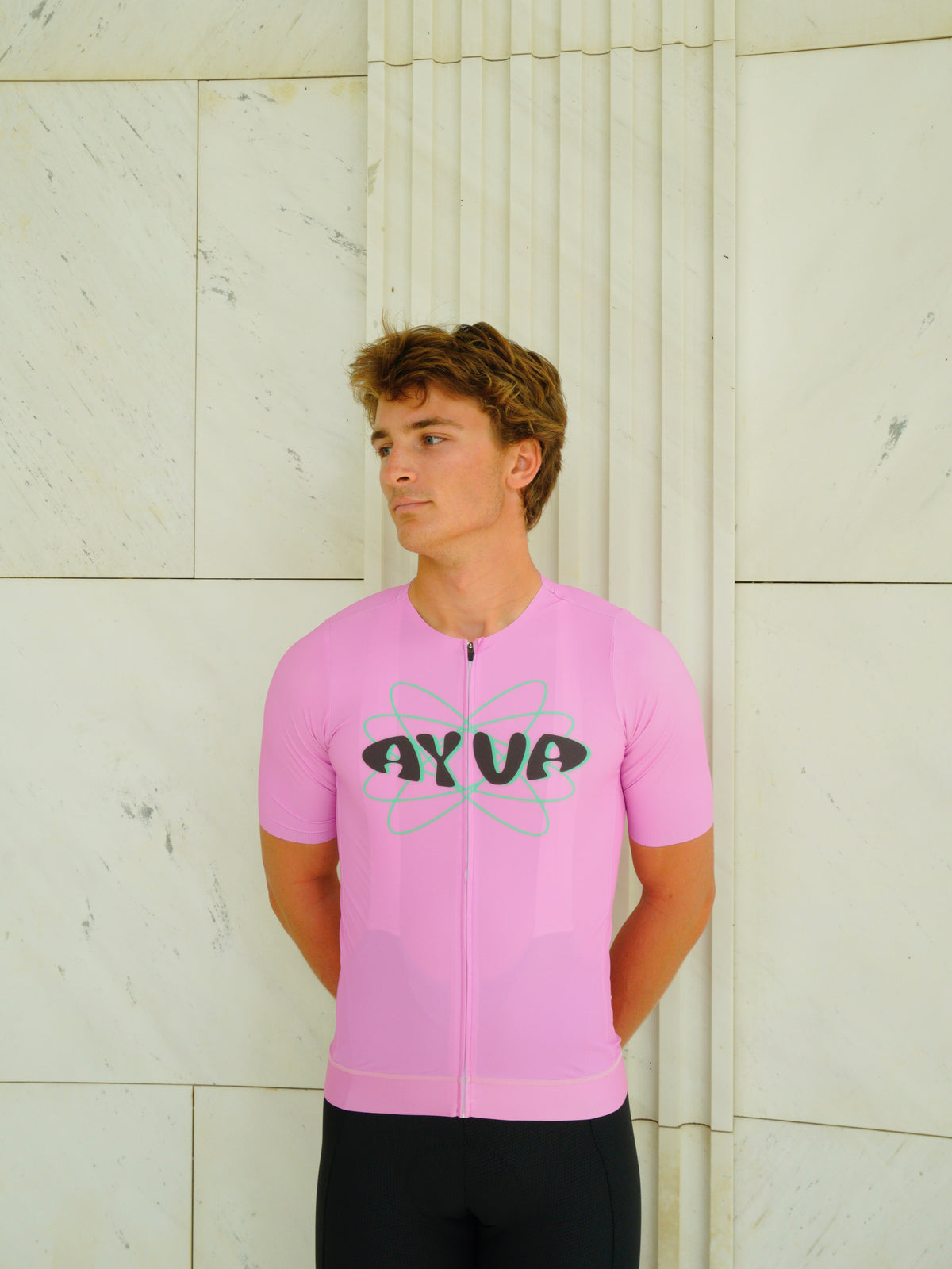 Pink Cycling Jersey Männer