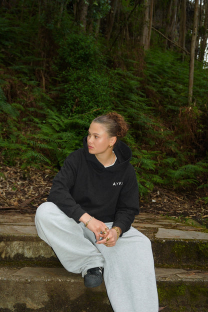 Black Hoodie Frauen